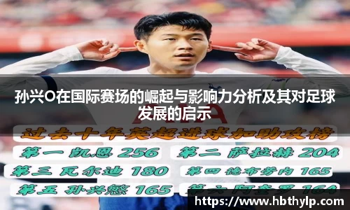 孙兴O在国际赛场的崛起与影响力分析及其对足球发展的启示